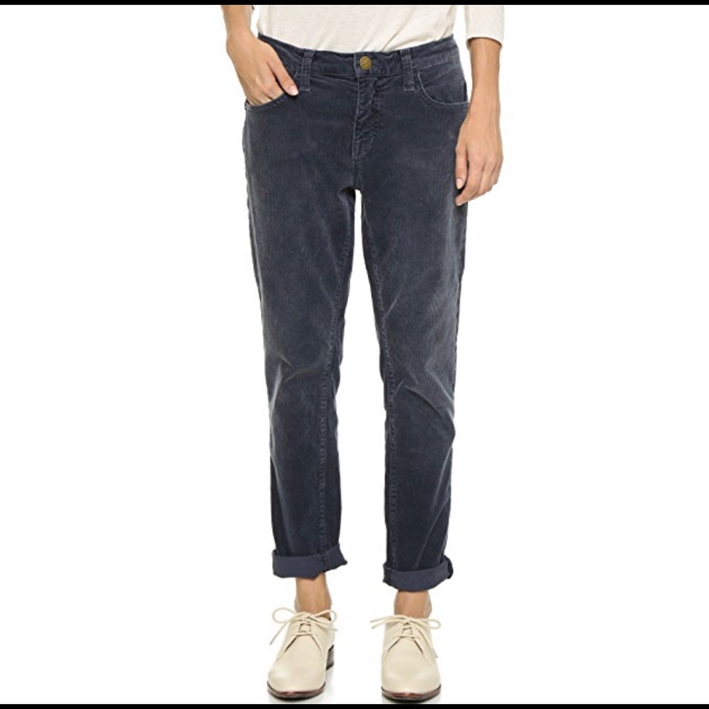 Current Elliott Grey Corduroy Pants Size 26